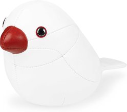 Zuny Java Sparrow Paperweight, White/Red