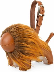 Zuny Lion Lino Bag Charm, Tan/Wheat