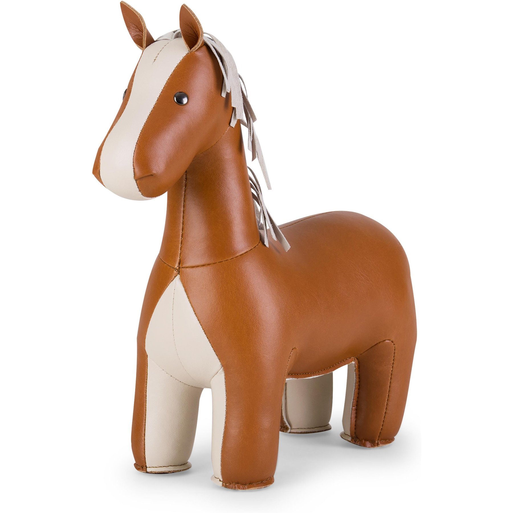 Zuny Horse Bookend, Black/Wheat