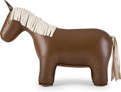 Zuny Bowing Horse Bookend, Brown/Tan slide 2 of 3