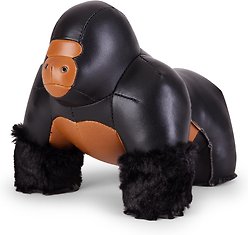Zuny Gorilla Milo Bookend, Black/Tan