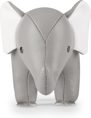 Show full view: Zuny Elephant Paperweight, Gray/White slide 2 of 3