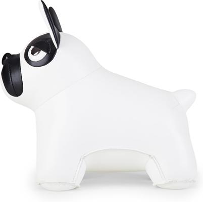 Show full view: Zuny French Bulldog Bookend, White/Black slide 3 of 3