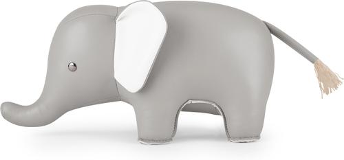 Show full view: Zuny Elephant Bookend, Gray/White slide 3 of 3