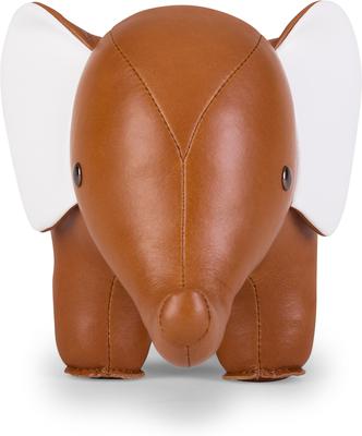 Show full view: Zuny Elephant Bookend, Tan/White slide 2 of 3
