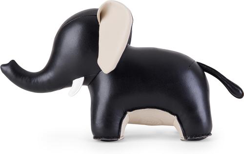 Show full view: Zuny Elephant Abby II Bookend, Black/Wheat slide 3 of 3
