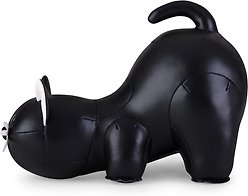 Zuny Cat Bookend, Black/Wheat slide 2 of 3