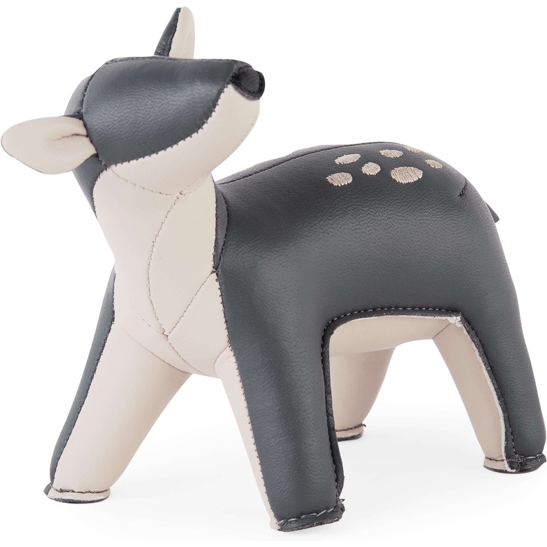 Zuny Deer Luke Paperweight, Dark Gray/Wheat