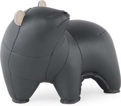 Zuny Bear Bero Paperweight, Dark Gray/Wheat