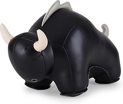 Zuny Bull Buloo Bookend, Black/Wheat slide 1 of 3