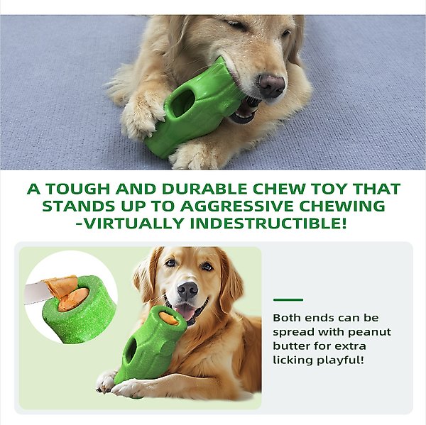 Show full view: KADTC Frost Lick 2 In 1 Dog Fillable Chew Enrichment Puzzle Toy, Green, X-Large slide 6 of 7