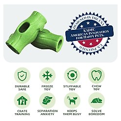 KADTC Frost Lick 2 In 1 Dog Fillable Chew Enrichment Puzzle Toy, Green, X-Large slide 2 of 6