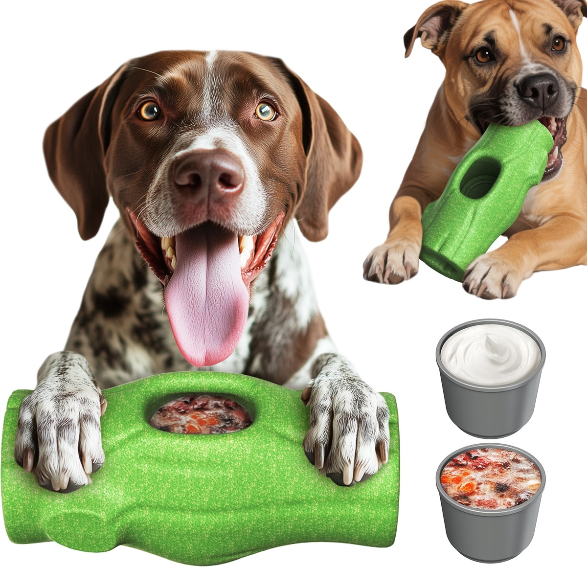 KADTC Frost Lick 2 In 1 Dog Fillable Chew Enrichment Puzzle Toy