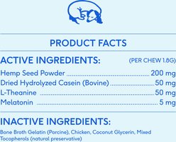 Native Pet Chicken Flavored Air-Dried Chews Calming Supplement for Dogs, 30 count slide 2 of 7