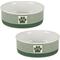 Show in main carousel: Bone Dry Paw Patch Stripes Non-Skid Ceramic Dog & Cat Bowl Set, 2 count, Hunter Green, Medium: 1.5-cup slide 1 of 8