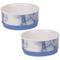 Show in main carousel: Bone Dry Non-Skid Ceramic Marble Dog & Cat Bowl Set, 2 count, Blue, Small: 0.75 cup slide 1 of 6