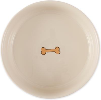 Show full view: Bone Dry Non-Skid Ceramic Dog & Cat Bowl Set, Large: 3.75-cup, 2 count, Terrazzo slide 3 of 4