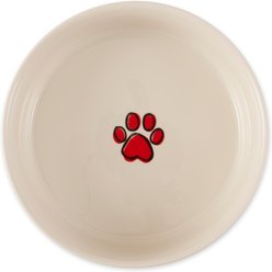 Bone Dry Non-Skid Ceramic Dog & Cat Bowl Set, Large: 3.75-cup, 2 count, Eat/Drink slide 2 of 3