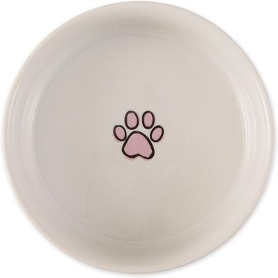 Show full view: Bone Dry Petite Check Ceramic Dog & Cat Bowl, Large: 3.75-cup, 2 count, Pansy Purple slide 2 of 3