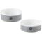 Show in main carousel: Bone Dry Paw Print Non-Skid Ceramic Dog Bowl Set, Gray/Black, Large: 3.75-cup, 2 count slide 1 of 6