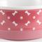Show in main carousel: Bone Dry Tossed Bone & Paw Print Non-Skid Ceramic Dog & Cat Bowl Set, Rose, Medium: 1.5-cup, 2 count slide 2 of 5