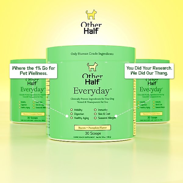 Other Half Everyday Multivitamin Bacon & Pumpkin Flavored Powder Supplement for Dogs