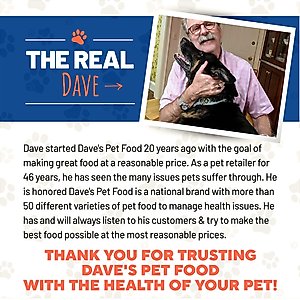 Dave's Pet Food Restricted Bland Diet Sensitive Stomach Digestive Care Chicken & Rice Canned Wet Dog Food, 13.2-oz, case of 12