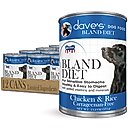 Dave's Pet Food Restricted Bland Diet Sensitive Stomach Digestive Care Chicken & Rice Canned Wet Dog Food, 13.2-oz, case of 12