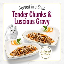 Fancy Feast Gourmet Gravy Petites Tender Beef with Carrots Entree Wet Cat Food, 24 Servings, 2.8-oz tray, case of 12 slide 2 of 9