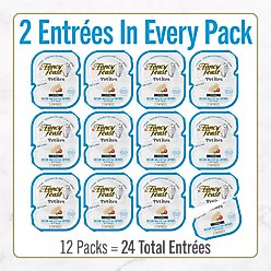Fancy Feast Petites In Gravy Ocean Whitefish with Tomato Entree Wet Cat Food, 24 Servings, 2.8-oz tray, case of 12 slide 2 of 9