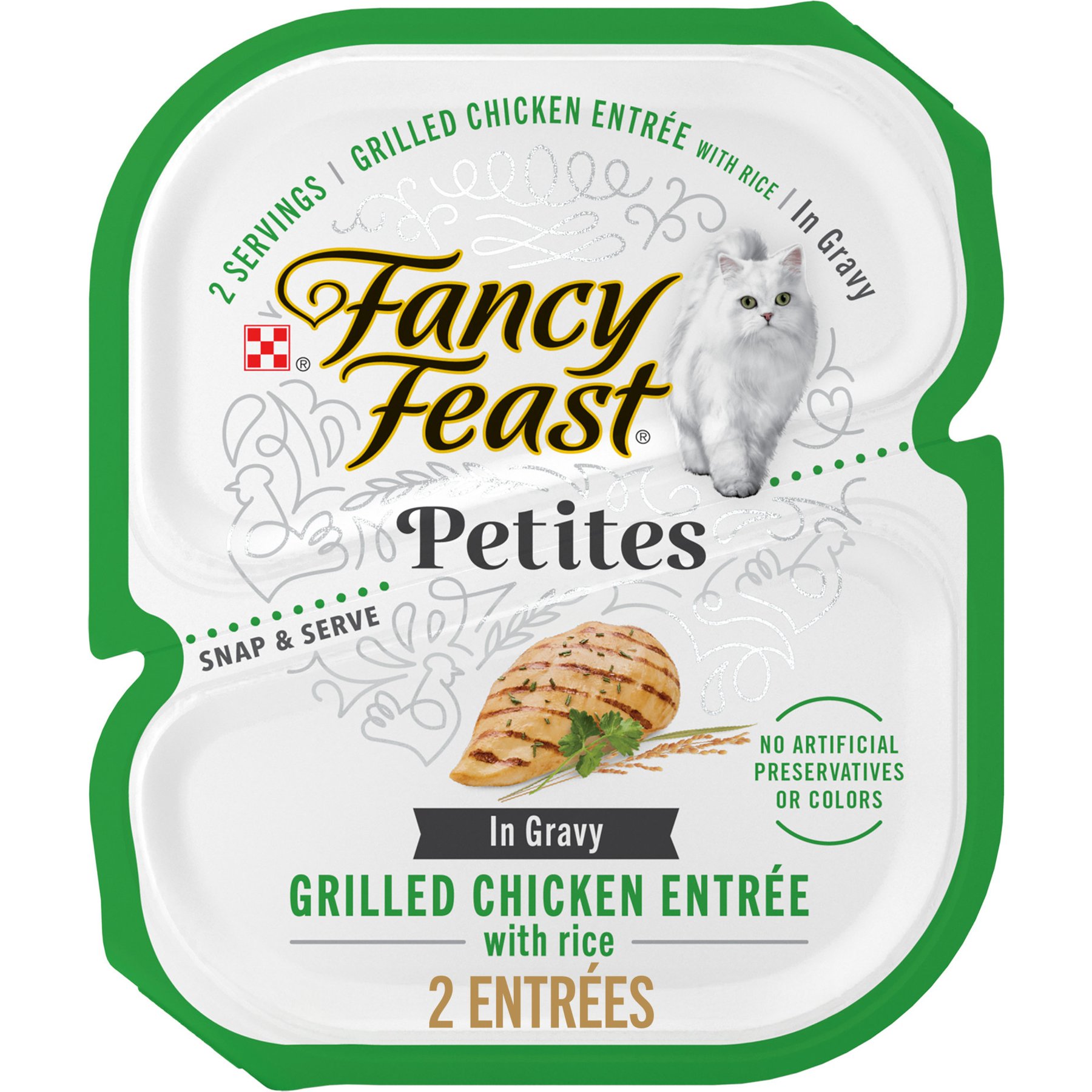 Purina Fancy Feast Petites Grilled Chicken Entrée With Rice In Gravy Gourmet Wet Cat Food
