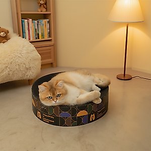 THE LICKER STORE Nelson 20-in Modern Cardboard Bowl Cat Scratcher with Catnip
