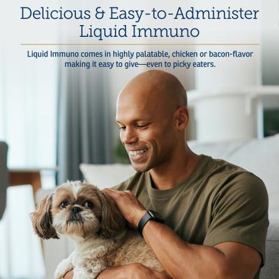 Show full view: Rx Vitamins Immuno Chicken Flavored Liquid Immune Supplement for Cats & Dogs, 4-fl oz bottle slide 6 of 8