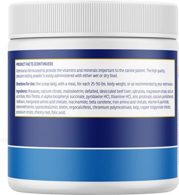 Show full view: Rx Vitamins Rx Essentials Powder Multivitamin for Dogs, 8-oz bottle slide 8 of 9