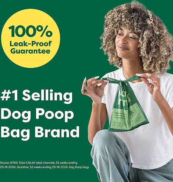Show full view: Earth Rated Dog Poop Bags with Handles, Unscented, 120 Handle Bags slide 2 of 10
