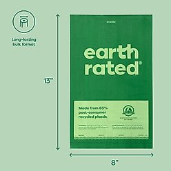 Earth Rated Dog Poop Bags, Thick Grab & Go Single Roll, Unscented, 300 Bags slide 2 of 8