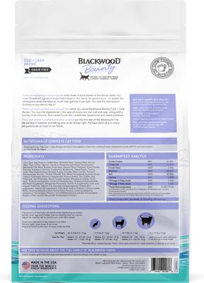 Show full view: Blackwood Bounty Grain-Free Cod & Carp Recipe Dry Cat Food, 10-lb bag slide 3 of 7
