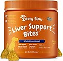 Zesty Paws Liver Support Bites Chicken Flavored Soft Chews Milk Thistle Supplement for Dogs, 90 count