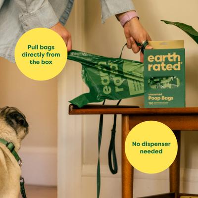 Show full view: Earth Rated Dog Poop Bags with Handles, Unscented, 120 Handle Bags slide 4 of 10