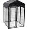 Show in main carousel: Lucky Dog Uptown Welded Wire Dog Kennel, Cover & Frame, 6 x 4 x 4 ft slide 1 of 10
