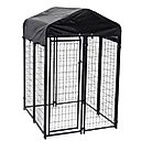 Lucky Dog Uptown Welded Wire Dog Kennel, Cover & Frame, 6 x 4 x 4 ft