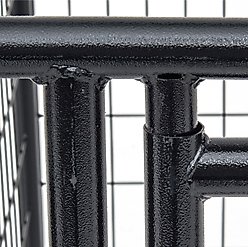Lucky Dog European Style Dog Kennel Gate, Black, 6 x 5-ft slide 2 of 5