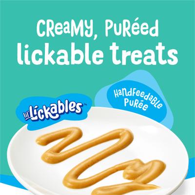 Show full view: Friskies lil' Lickables Ocean Whitefish Lickable Cat Treats, 2-oz pouch, 4 count slide 4 of 13