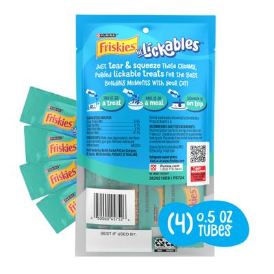 Show full view: Friskies lil' Lickables Ocean Whitefish Lickable Cat Treats, 2-oz pouch, 4 count slide 3 of 13