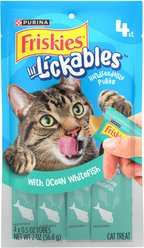 Friskies lil' Lickables Ocean Whitefish Lickable Cat Treats, 2-oz pouch, 4 count