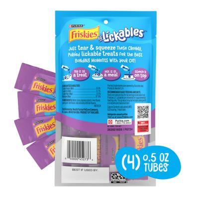Show full view: Friskies lil' Lickables Tuna Lickable Cat Treats, 0.5-oz tube, 4 count slide 3 of 13