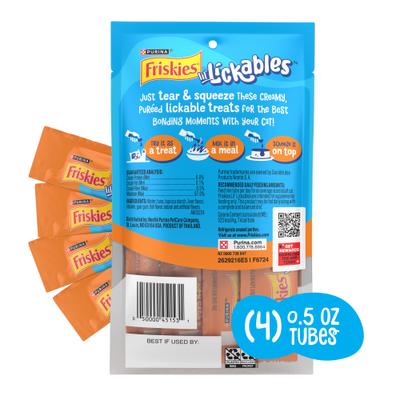Show full view: Friskies lil' Lickables Chicken Lickable Cat Treats, 0.5-oz tube, 4 count slide 3 of 13