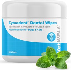VetWELL Zymadent Dog & Cat Dental Wipes, 50 count