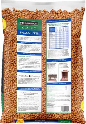 Show full view: Pennington Classic Shelled Peanuts Wild Bird Food Treats, 5-lb bag slide 2 of 10