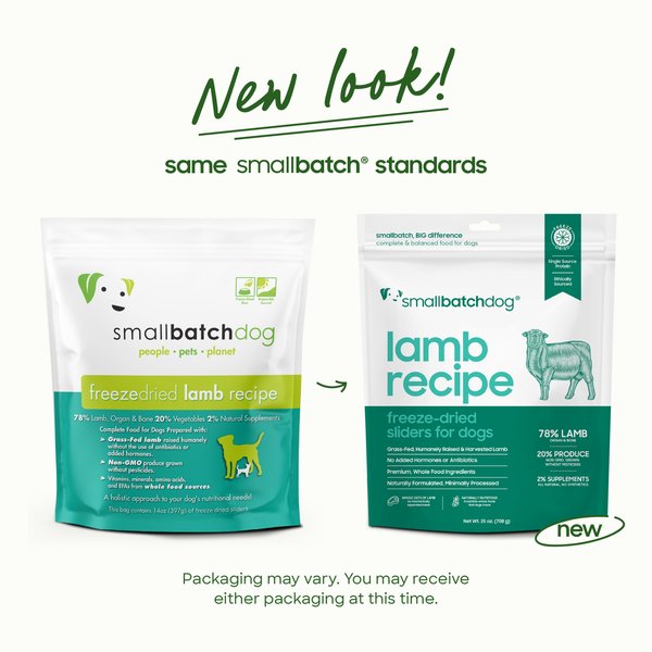 Smallbatch Pets Lamb Non-GMO Freeze-Dried Dog Food